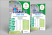 design kids summer camp flyer