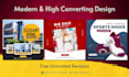 design premium facebook or instagram posts ad images