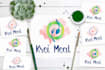 create eye catching watercolor logo