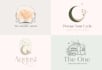 design botanical feminine hand drawn logo