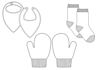 draw technical fashion illustration for baby clothing items