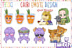 create and design twitch emotes and overlay