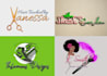 design unique girly feminine business logo
