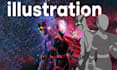 design an elite 2d splash art for your video game