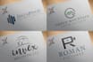 design gym, fitness, real estate, realtor, construction logo