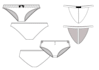 illustrate fashion technical drawing for intimates