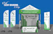 design a custom roll up banner, retractable, pull up banner