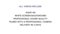 create a promotional spokesperson video
