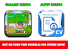 design unique app icon or game icon or logo for playstore