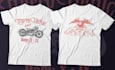 create vintage, distressed, and surf tshirt design