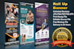 do outstanding roll up banner design in 24 hours