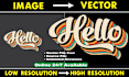 vectorise your logo, convert image to vector