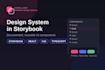 your design system in storybook typescript react vuejs