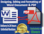 format and design your microsoft word document