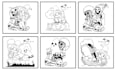 draw coloring book page for children
