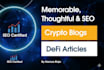 write an article or blog on nft, crypto, metaverse, or any cryptocurrency token