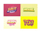 create professional game logo text 3d