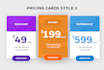 design a PSD pricing table and convert it into HTML