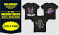 design custom hand drawn t shirt illustration
