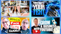 design 3 attractive youtube thumbnails in 24 hours