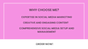 be your social media marketing manager and content writer
