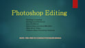edit your pictures in photoshop