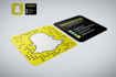 design creative mini snapchat business card