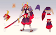 design and draw videogame character concept art