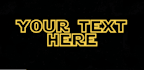 make a custom star wars crawl video