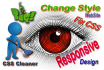 fix HTML, CSS, scss, bootstrap bugs or website bug fixing