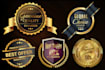 do logo design, award badge design, gold seal and web badge
