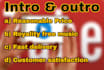 be your professional youtube intro maker