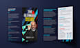 design a professional bifold brochure or presentation folder