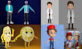 create 3d character animation, model, rig, light and render