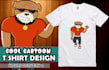 draw cool cartoon t shirt design