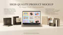 design premium digital product mockup, online course ecover bundle and 3d mockup