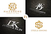 create an luxury initial or monogram logo design