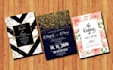 design invitation for party, wedding or event