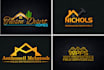 design real estate, construction,excavation logo