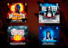 design amazing halloween flyer and motion flyers