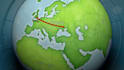create animated travel routes and city map routes