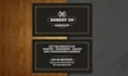 design minimalist luxury business card and letterhead