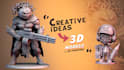create your sketch to a 3d print ready model