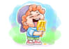 draw watercolor cartoon and illustration