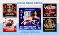 design modern party club event birthday christmas church food sports flyer epk