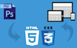 convert psd to html css responsive website