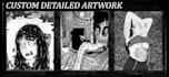 create horror, gore or manga illustrations no ai