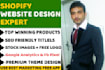 redesign shopify website and redesign shopify store