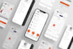 design a mobile app UI UX in figma with prototype and developer handoff
