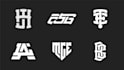 do modern monogram or personal initial letter logo design